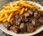 Garlic Butter Steak Bites with Crispy Fries