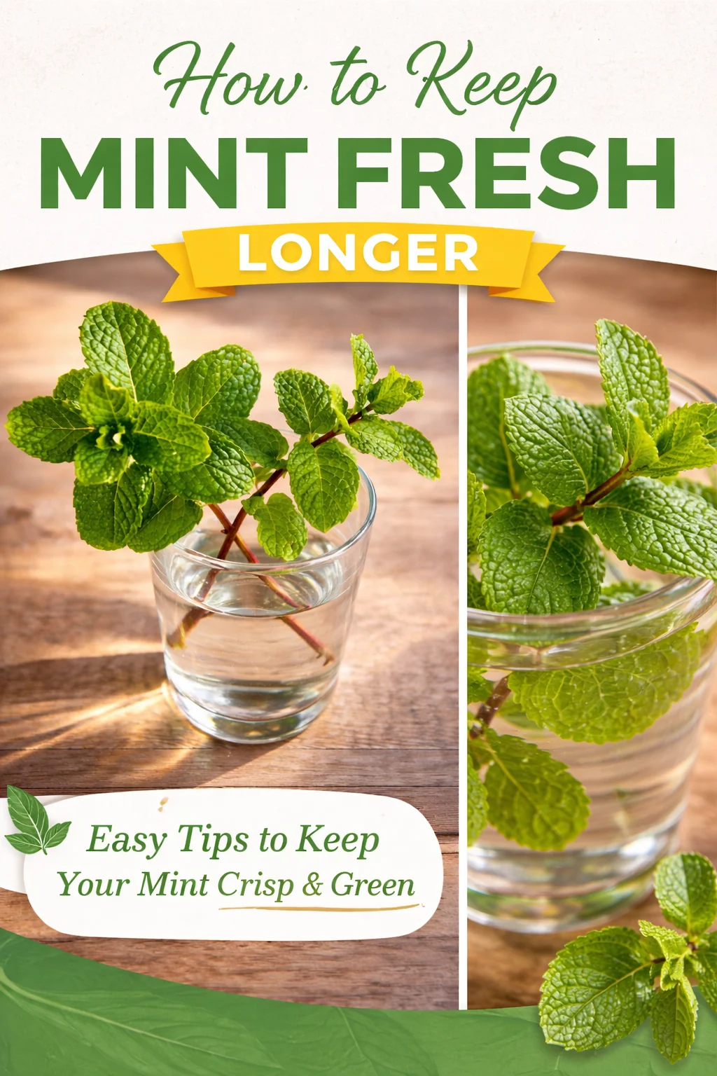 How to Grow Mint at Home in Water (No Soil Needed!)
