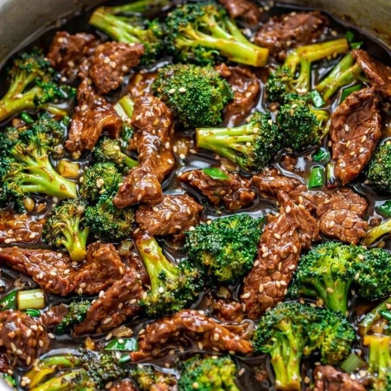 Delicious plate of homemade Mongolian Beef stir-fry with vegetables.
