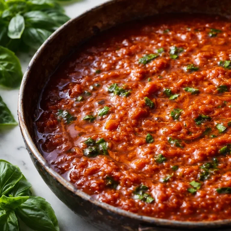 Bowl of hidden veggie pasta sauce kids will love, made with nutritious ingredients.