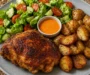 Ultimate Comfort Plate – Crispy Chicken, Roasted Potatoes & Fresh Salad