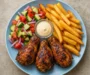 Ultimate Crispy Chicken Plate – Drumsticks, Fries & Fresh Salad