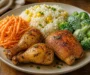 Corn Rice and Veggies With Herb-Roasted Chicken