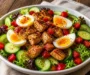 Crispy Chicken Jammy Eggs Power Salad