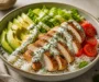 Crunchy Chicken Avocado Rice Bowl