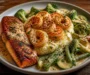Easy Cajun Salmon & Shrimp Skillet