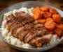 Golden Garlic Pepper Chicken Rice Bowl