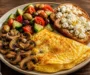 Golden Mediterranean Omelette Plate Feast