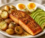Golden Salmon with Garlic Herbs