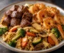 One-Pan Garlic Shrimp and Steak Fried Rice
