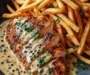 Creamy Peppercorn Chicken and Fries