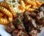 Garlic Butter Steak Bites with Cheesy Loaded Crinkle Fries