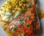 Honey Garlic Chicken Leg Quarter with Mashed Potatoes & Butter Corn