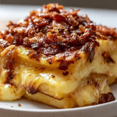 Creamy Tartiflette Bake made with Reblochon cheese and potatoes