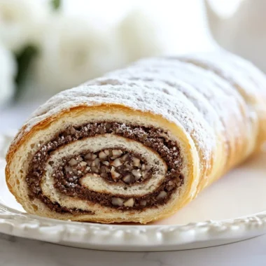 Golden Nut Stollen with assorted nuts and spices, a festive holiday dessert.