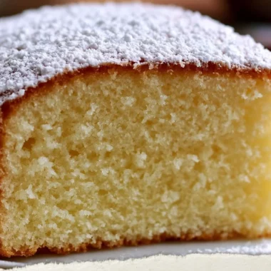 Golden Savoy Sponge Cake with a fluffy texture and delicate flavor