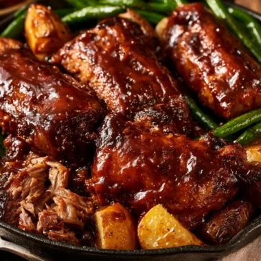 One-Pan Country Style Ribs cooked to perfection
