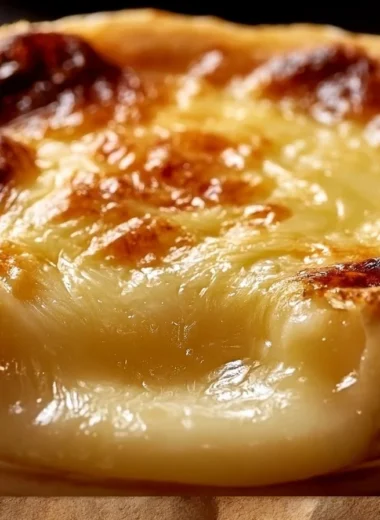 Oven-baked Mont d'Or cheese served with crusty bread and herbs