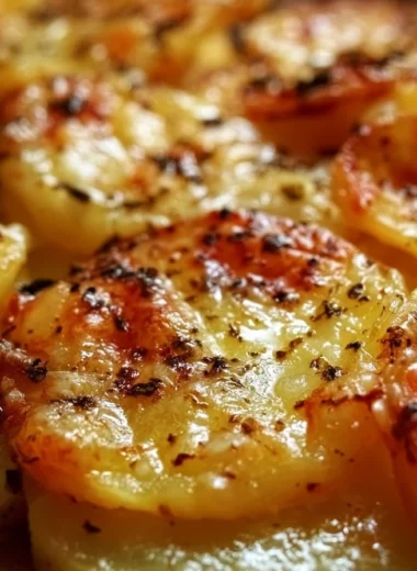 Delicious Truffade dish featuring potatoes, cheese, and truffle oil