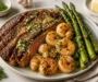 Cozy Garlic Butter Ribeye Steak And Shrimp