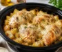 Crockpot Garlic Parmesan Chicken and Potatoes