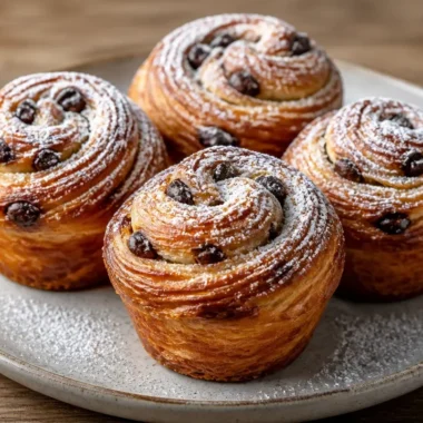 Delicious cruffins, a pastry combining croissant layers and muffin flavors.