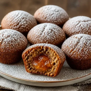 Fragrant Nonnettes, traditional French gingerbread cakes with a spiced filling.