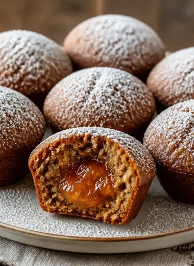 Fragrant Nonnettes, traditional French gingerbread cakes with a spiced filling.