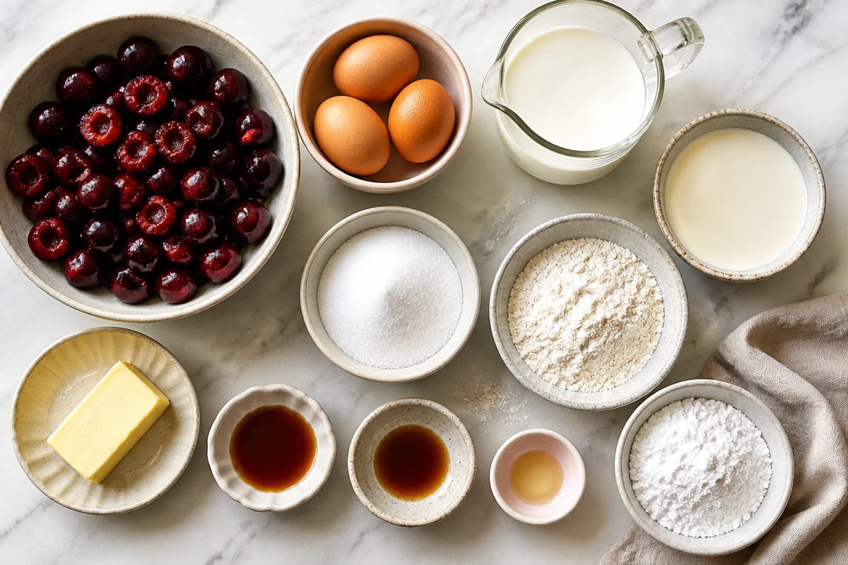 Creamy Cherry Clafoutis