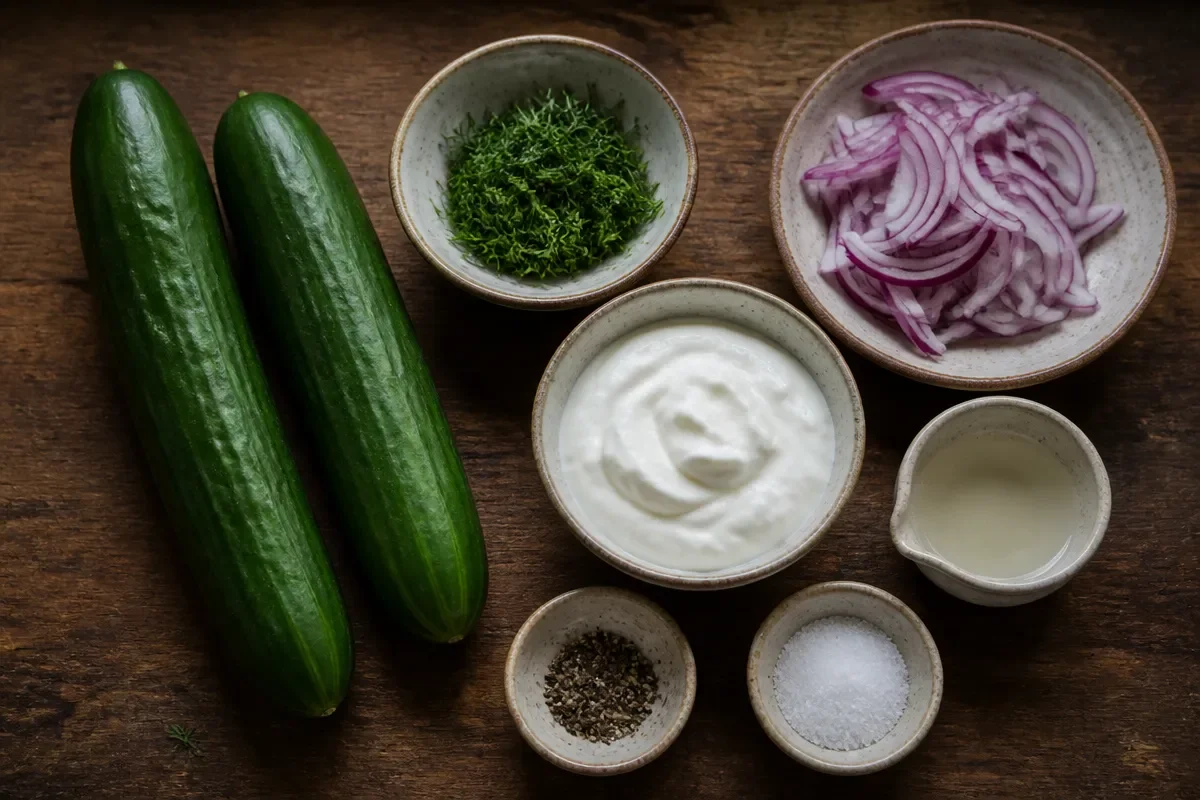 Cucumber Dill Salad with Crunchy Walnuts