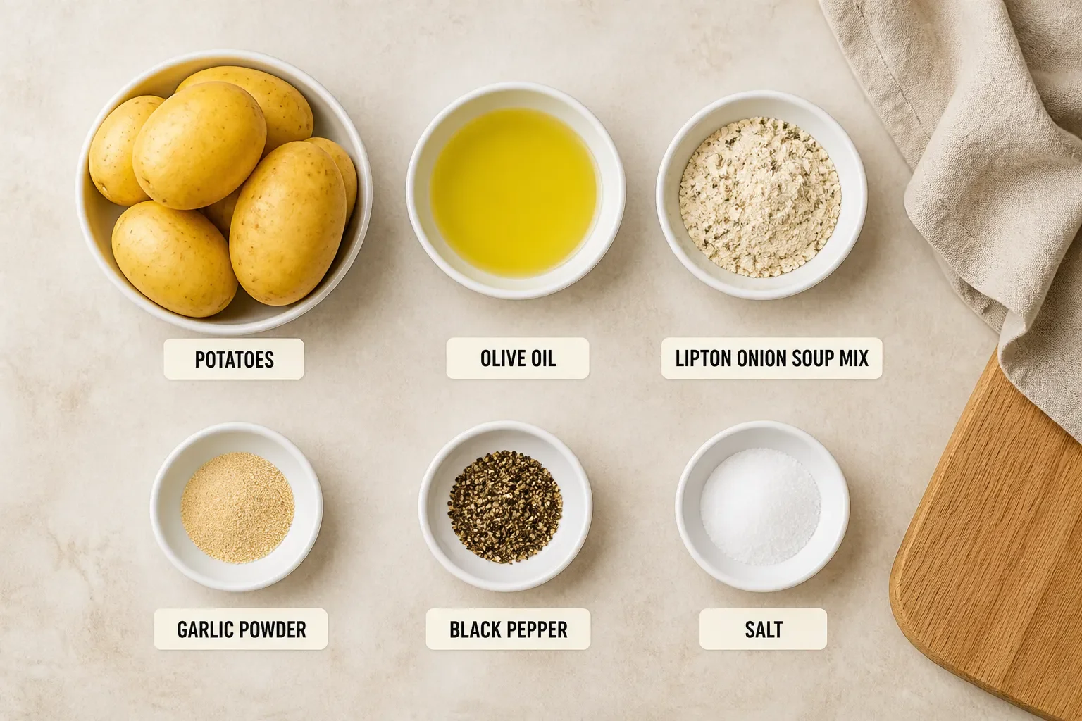 Easy Lipton Onion Oven Roasted Potatoes