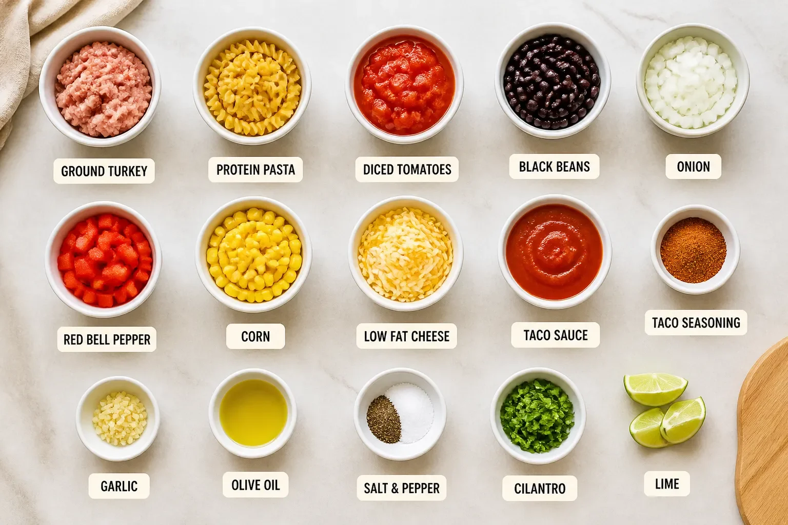 High Protein Taco Pasta (36g per serving)