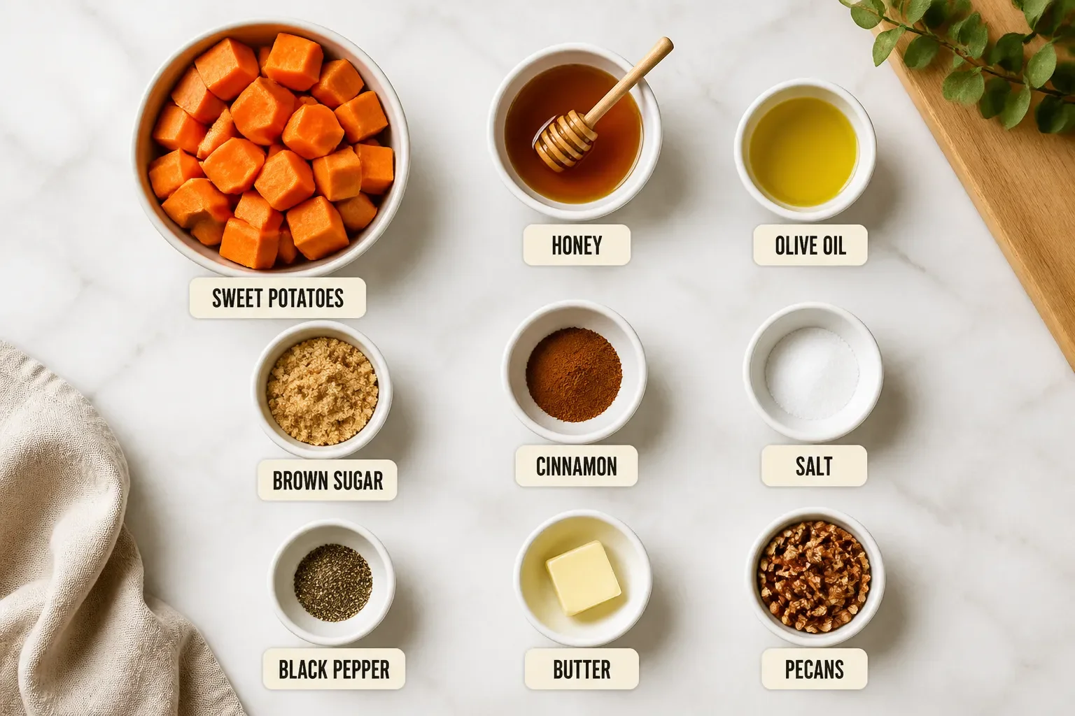 Honey Roasted Sweet Potatoes