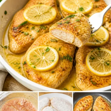 Delicious Lemon Chicken served with a rich Lemon Butter Sauce.