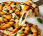 Peach & Basil Naan Bread Pizza or Flatbread – easy savory peach recipe