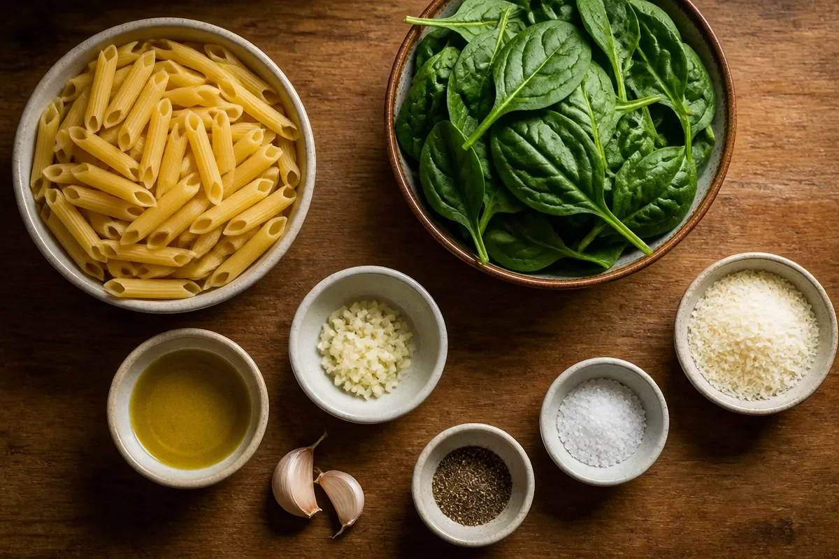 Quick Spinach Pasta