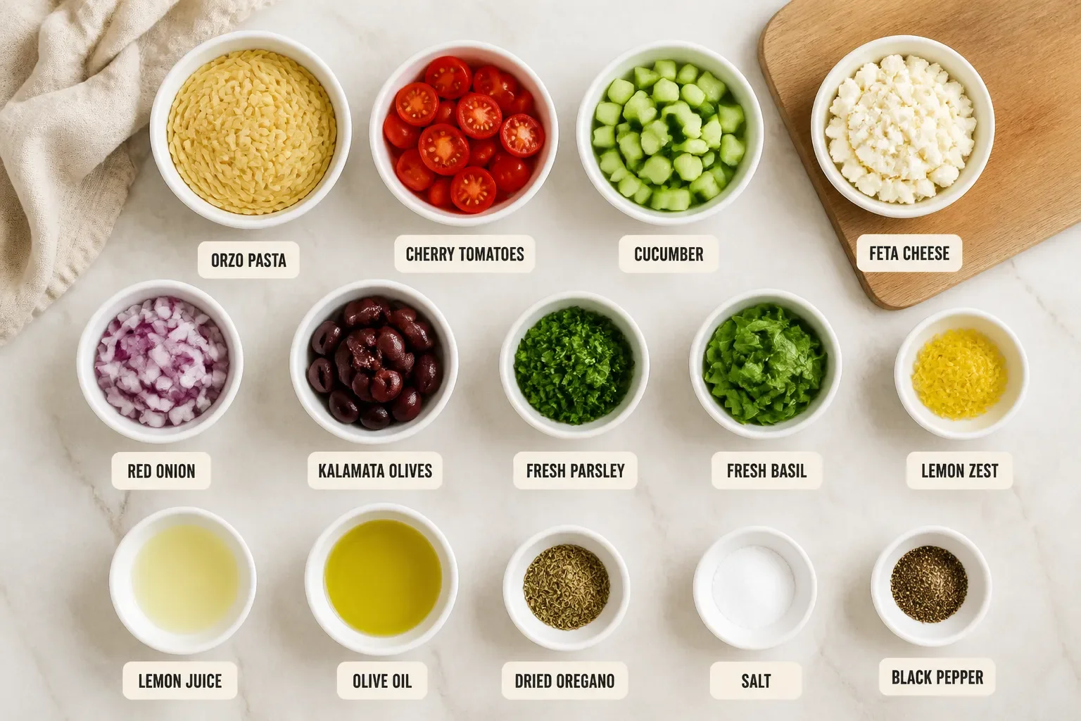 Refreshing Summer Orzo Pasta Salad